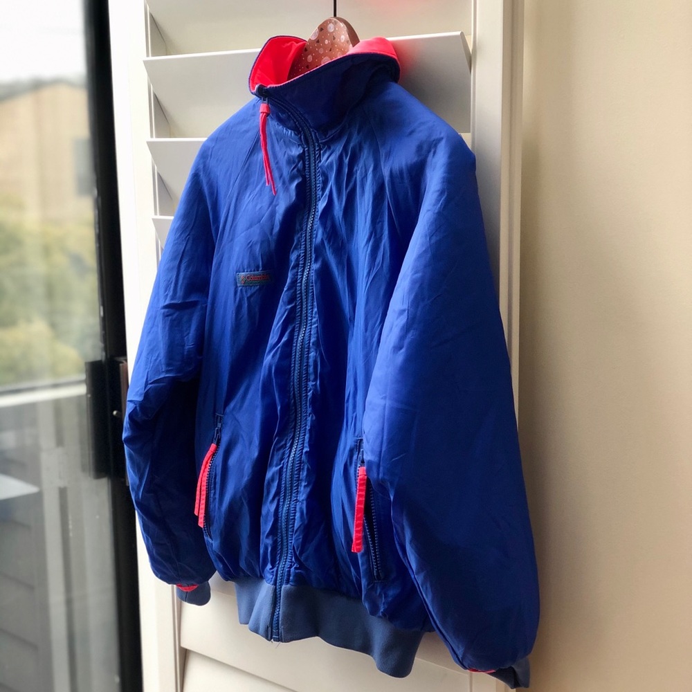 90’s Retro VNTG Columbia Jacket  Reversible